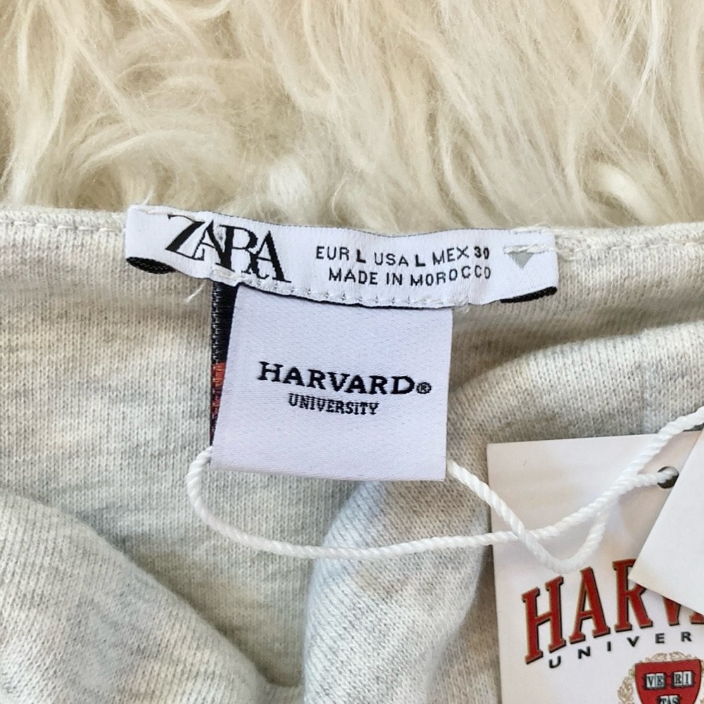 Zara x Harvard Corset Style Soft Knit Crop Top w/Side Boning - Picture 2 of 12